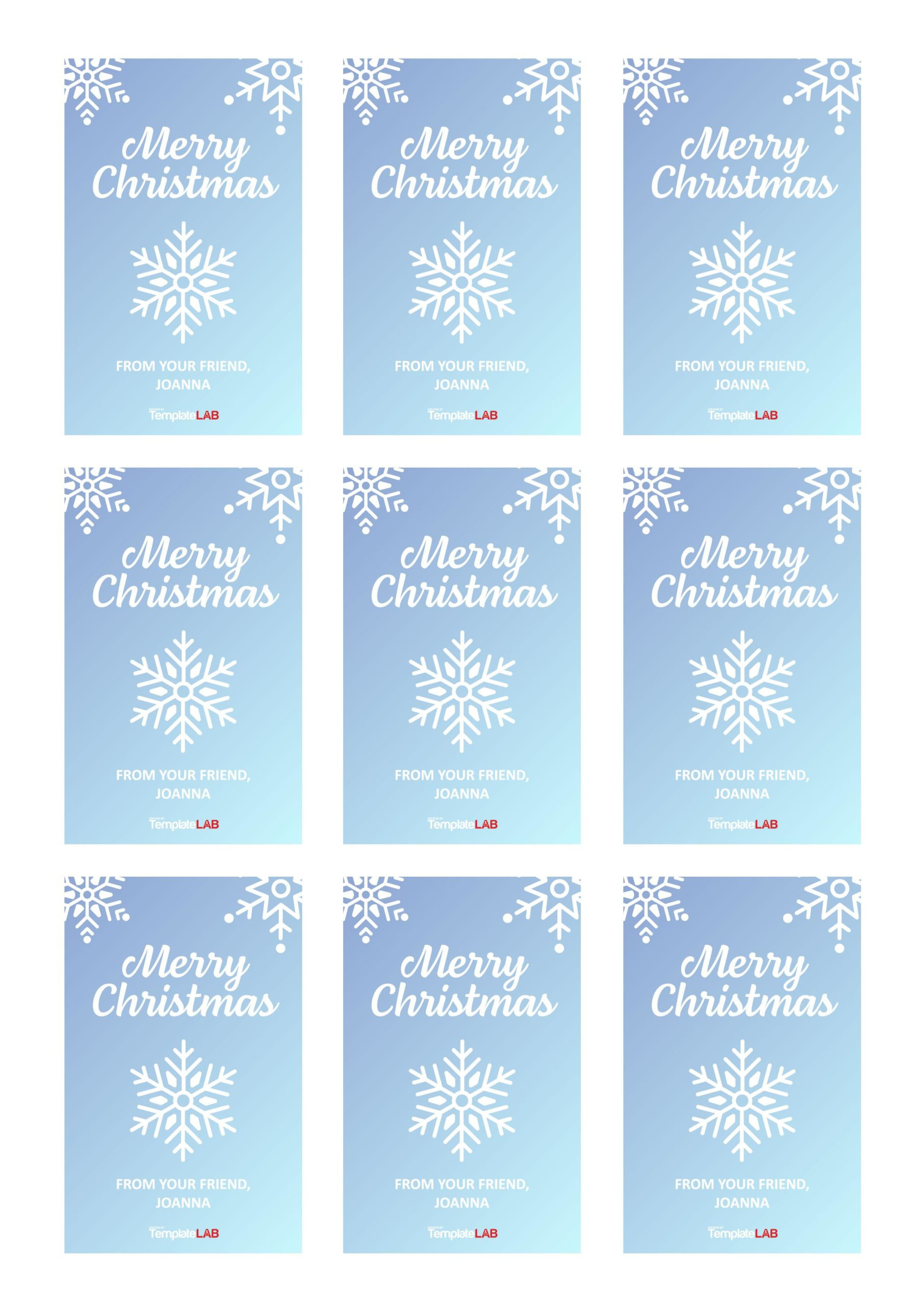 19 Free Editable Gift Tag Templates [Word, Pptx, Psd] inside Free Printable Christmas Tags Editable Word
