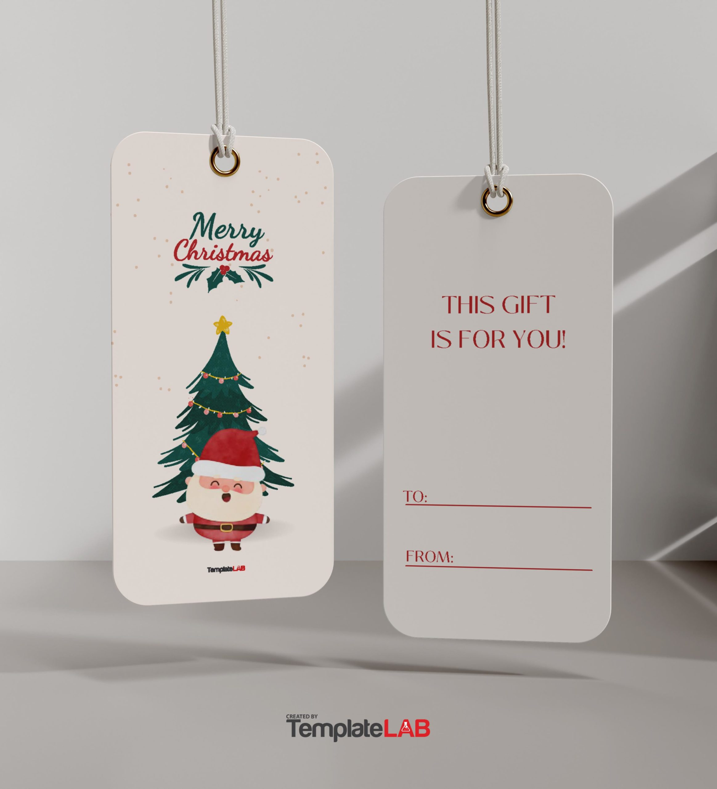 19 Free Editable Gift Tag Templates [Word, Pptx, Psd] within Free Printable Christmas Tags Editable Word