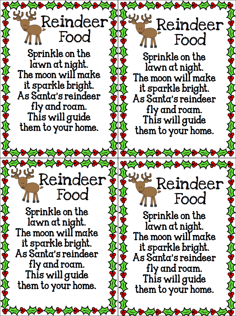 8 Santa Ideas | Christmas Holidays, Christmas Kindergarten within Pinterest Reindeer Food Printable