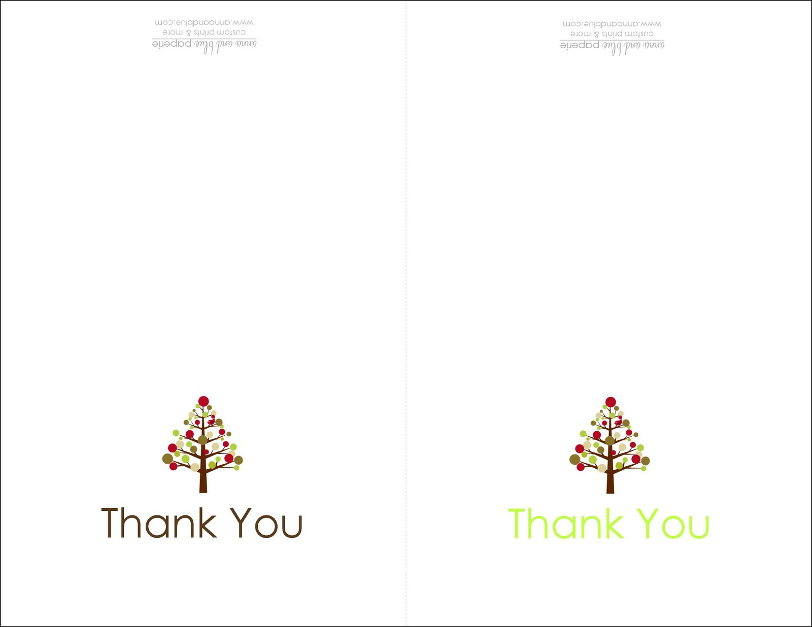 Anna And Blue Paperie: {Free Printable} Holiday Thank You Note pertaining to Printable Holiday Thank You Cards