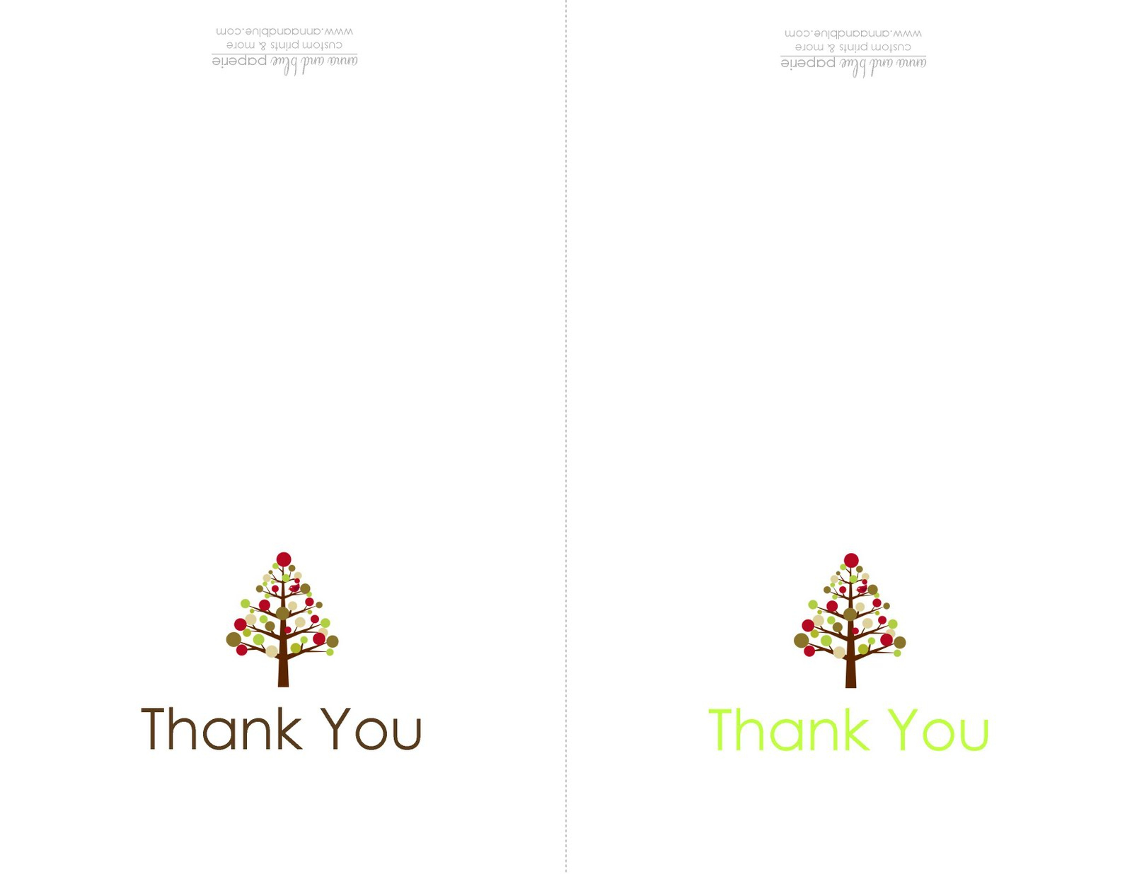 Anna And Blue Paperie: {Free Printable} Holiday Thank You Note regarding Holiday Thank You Cards Printable