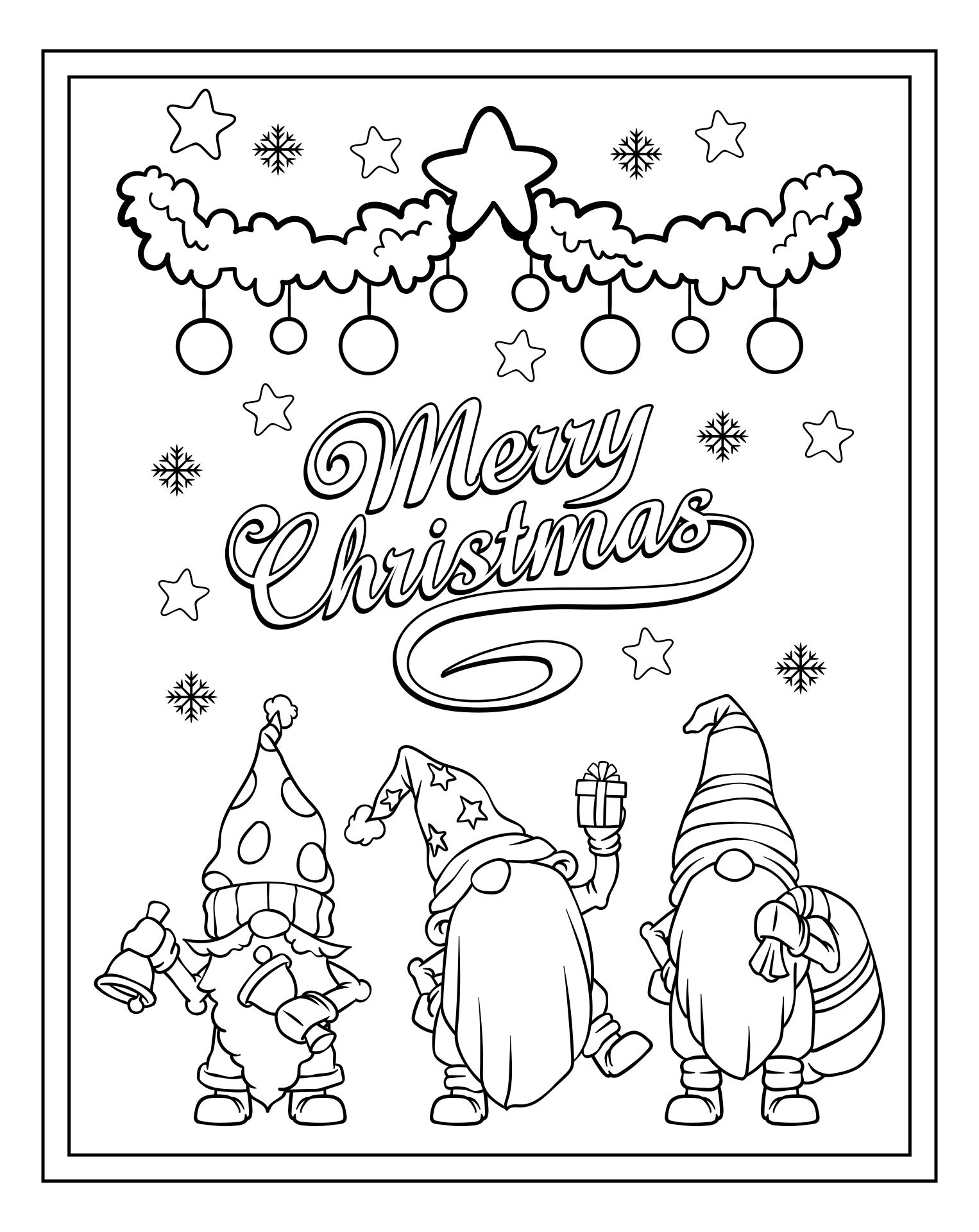 Black And White Holiday Christmas Cards - 15 Free Pdf Printables with regard to Printable Christmas Card Template Black And White
