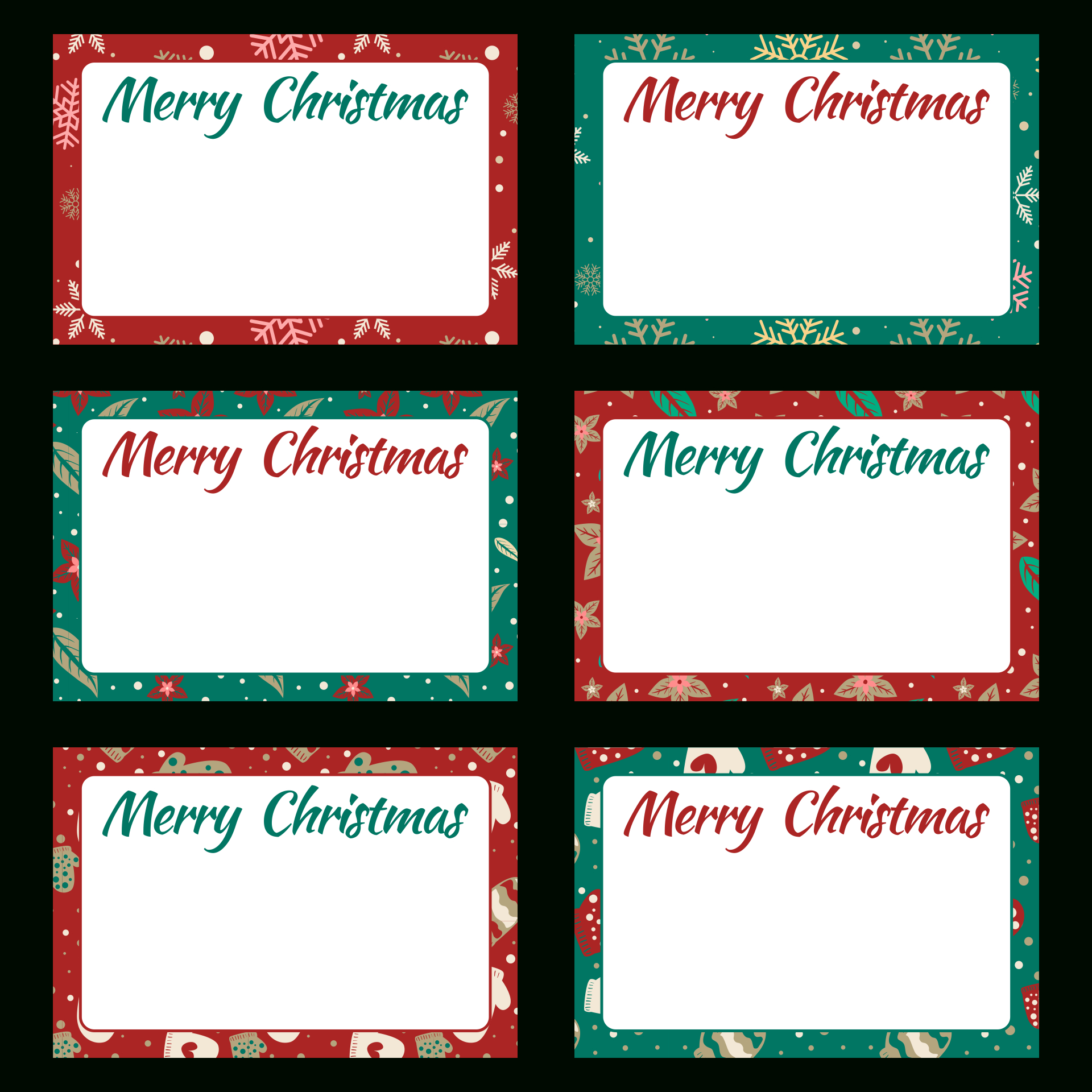 Blank Tags Labels Christmas - 10 Free Pdf Printables | Printablee in Blank Printable Christmas Tags