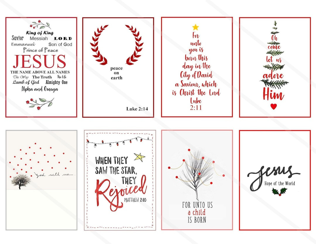 Chistmas Bible Verses Stickers Printable Download Scripture Art pertaining to Printable Christmas Card Verses
