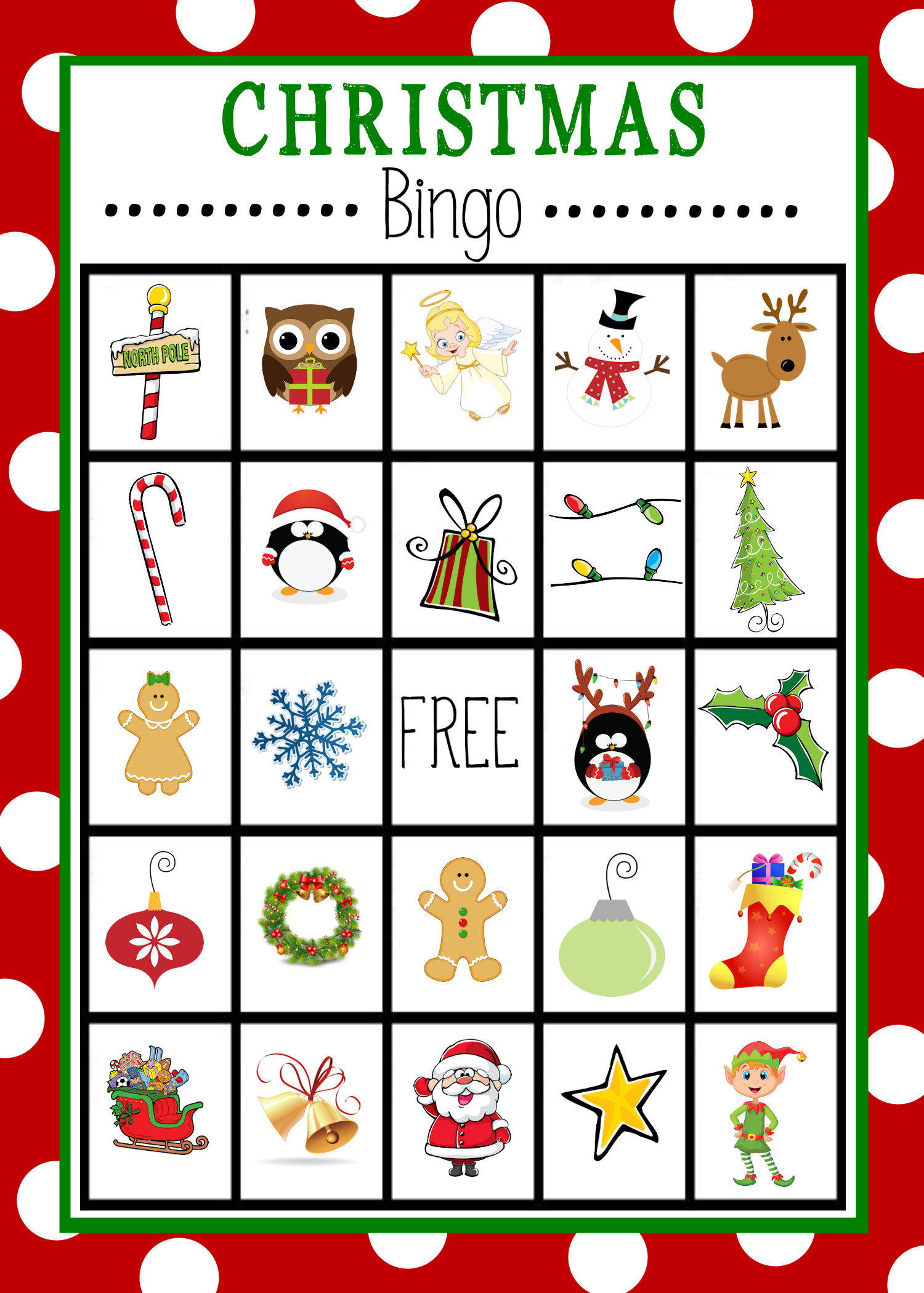 Christmas Bingo - Crazy Little Projects intended for Christmas Bingo Printable