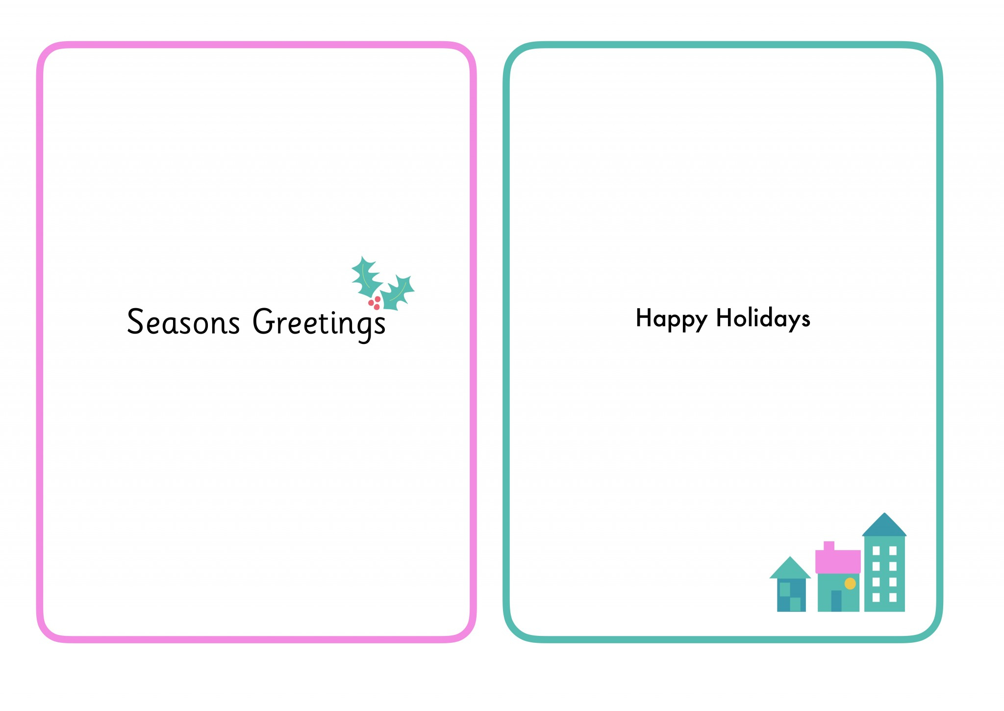 Christmas Card Inserts With Small Images - Printable Teaching for Free Printable Christmas Card Inserts
