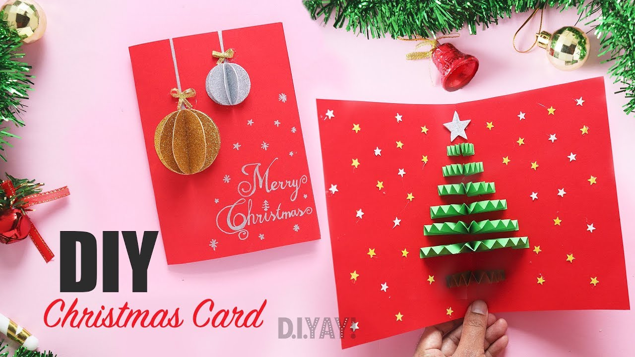 Christmas Card Making Idea | Diy Christmas Greeting Card | Pop-Up Card | Diy Gift Ideas inside Christmas Card Design