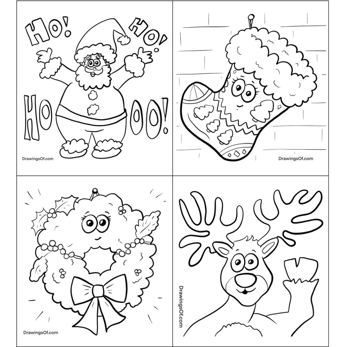 Christmas Coloring Pages: Free Printable Sheets - Drawings Of within Christmas Printable Pictures