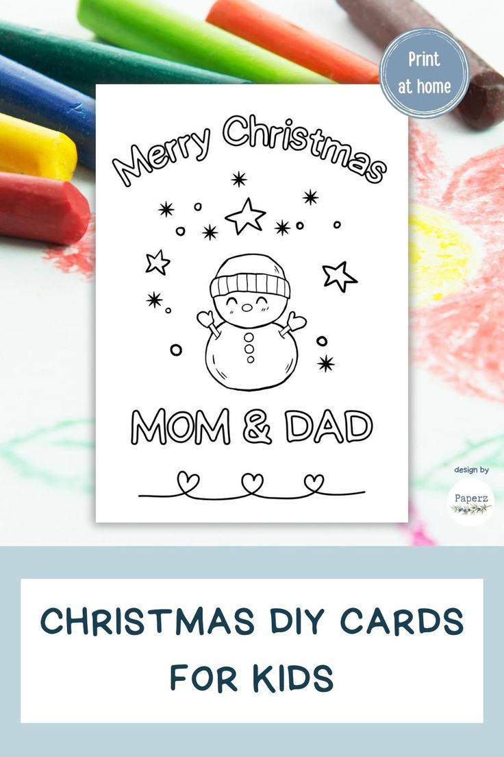 Christmas Diy Card For Parents | Merry Christmas Mom Dad, Mother pertaining to Printable Christmas Card For Parents