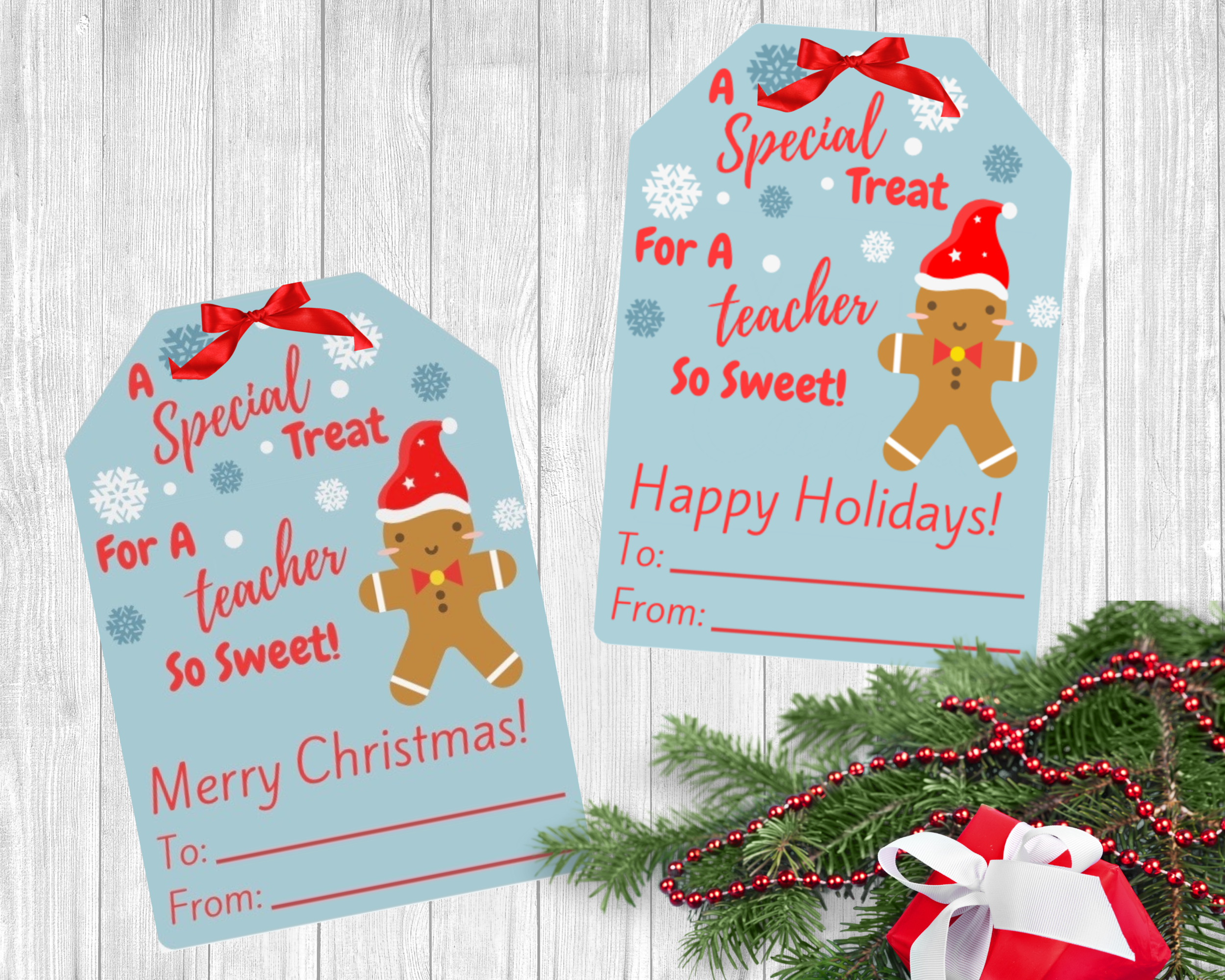 Christmas Gift Tags | Daycare Templates | Printable Daycare Forms in Printable Christmas Tags For Teachers