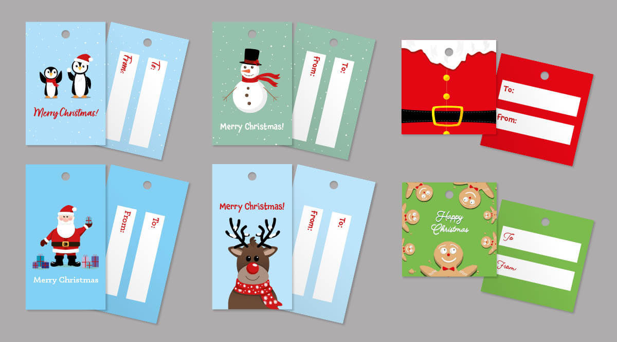 Christmas Gift Tags | Designs For Kids | Digital Printing Ie in Printable Christmas Gift Tags For Kids