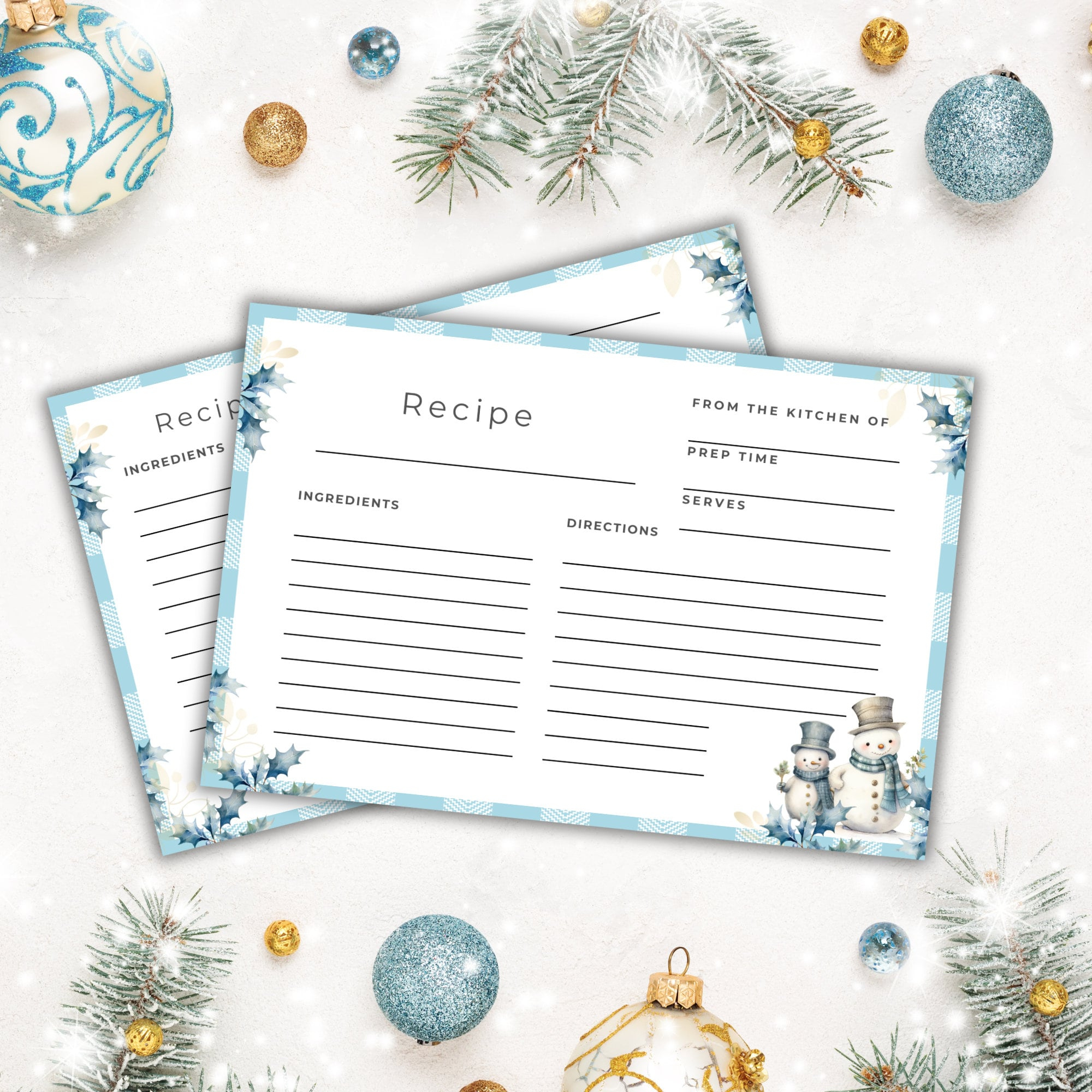 Christmas Recipe Cards Printable, Printable Holiday Recipe Cards throughout Printable Christmas Card Stock For Recipes