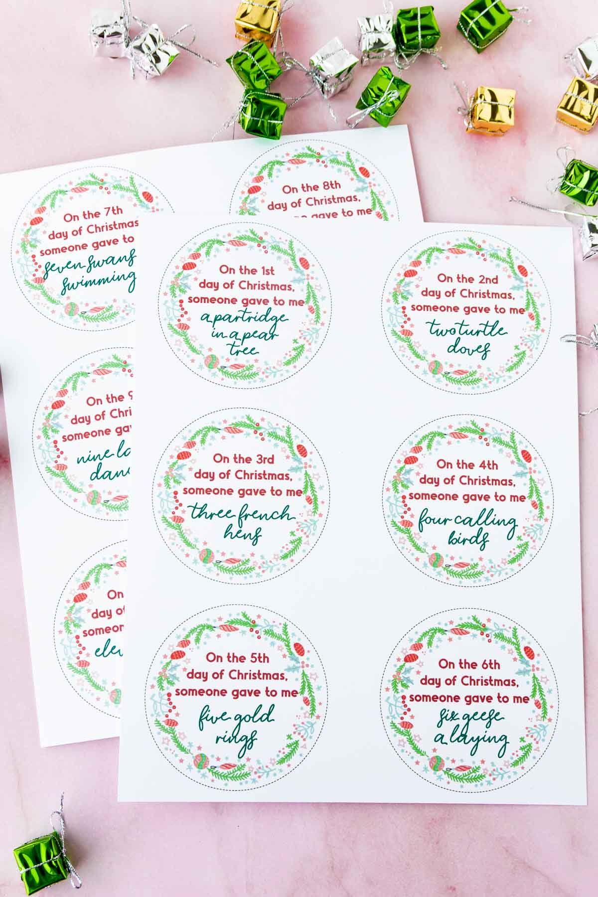 Creative 12 Days Of Christmas Gifts & Free Gift Tags - Play Party Plan in 12 Days of Christmas Gift Tags Free Printable