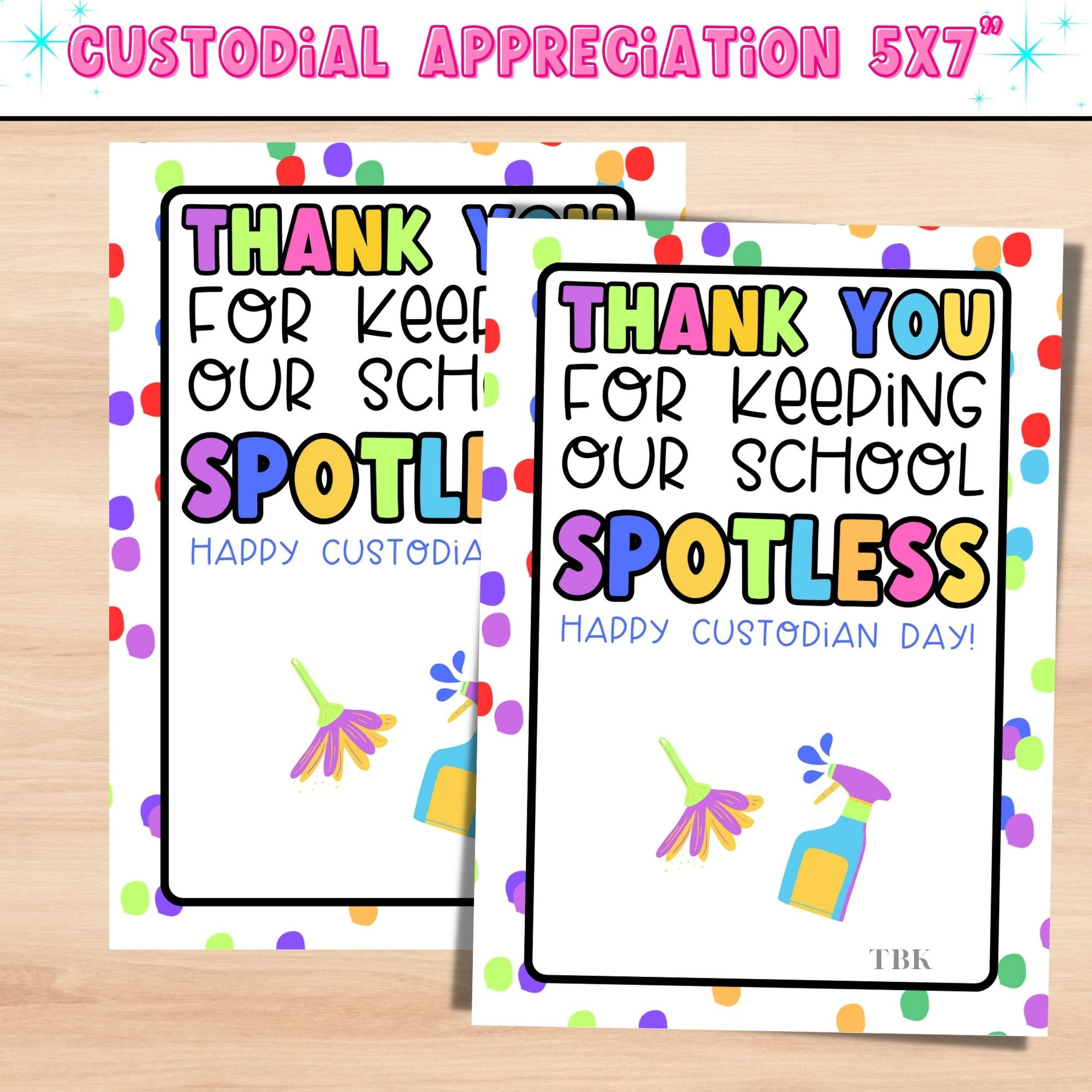 Custodial Appreciaiton Gift Card Holder | Custodial Appreciaiton within Free Printable Custodian Thank You Cards