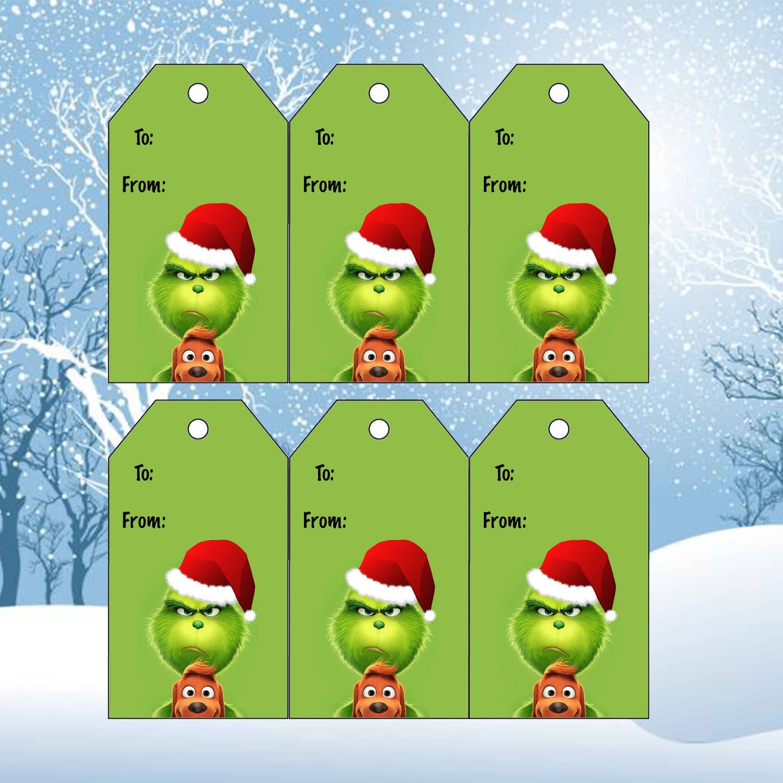 Daisy Celebrates: The Grinch Christmas Gift Tags with Printable Grinch Christmas Tags