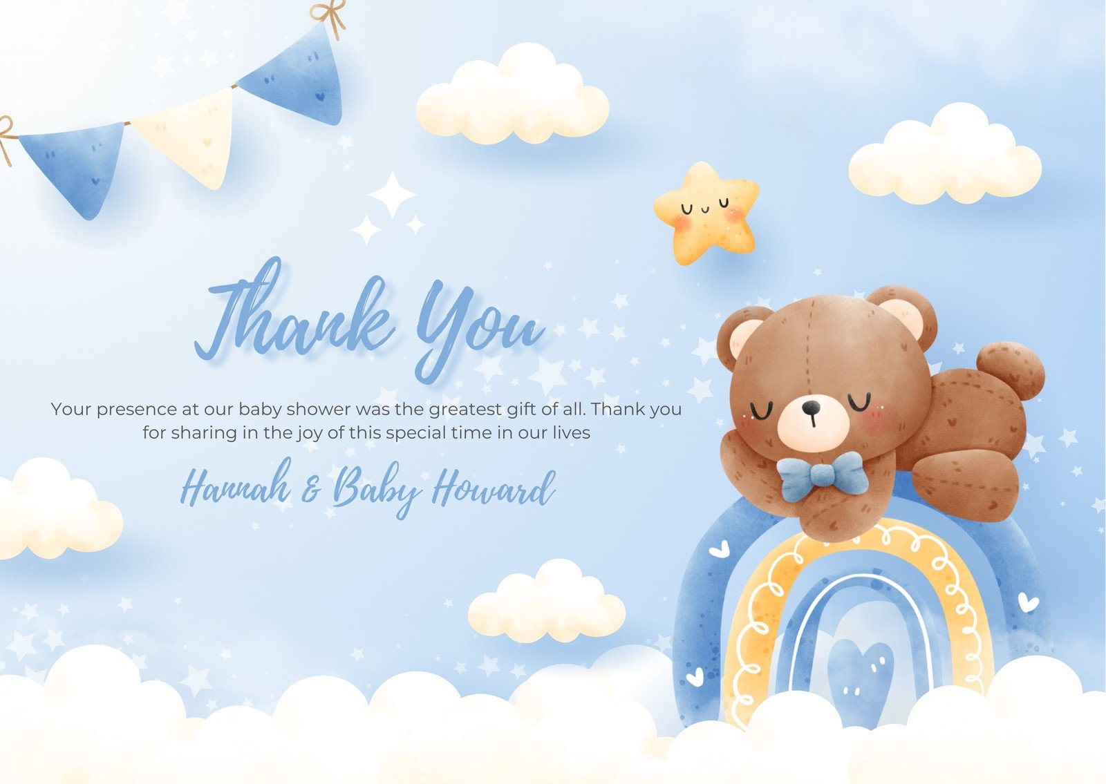 Discount Thank You Card For Baby Gift Hot Sale inside Free Printable Cards Baby Thank You