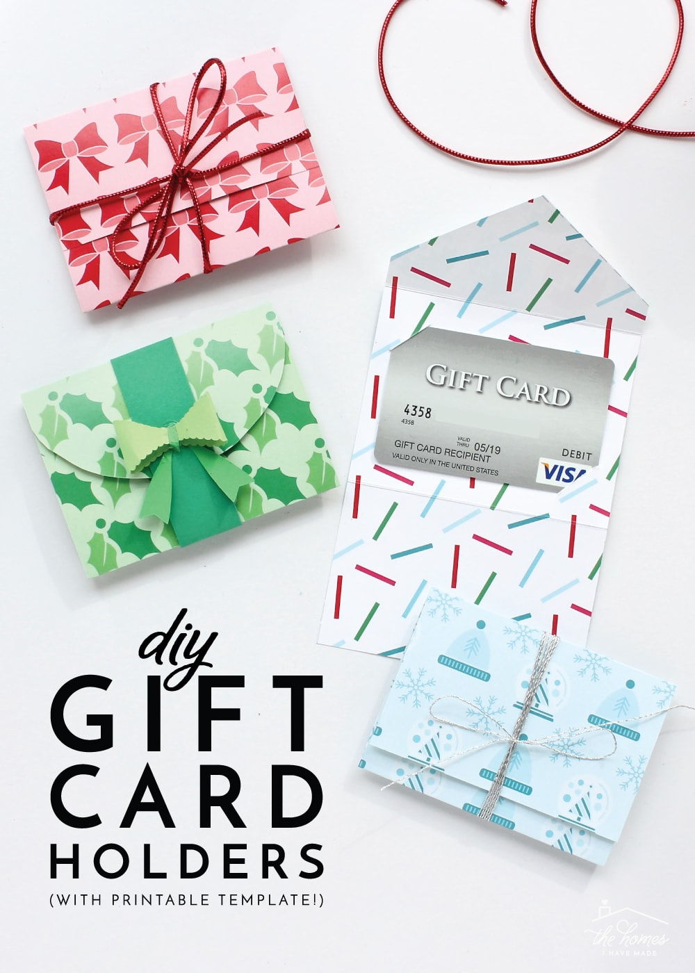 Diy Gift Card Holders (With Printable Template!) - The Homes I intended for Amazon Gift Card Printable At Home Christmas