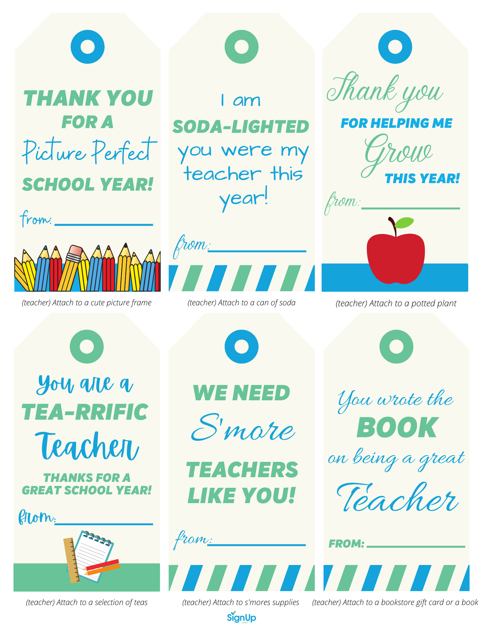 End Of Year Printable Thank You Notes | Signup inside Free Printable Thank You Cards For Teachers