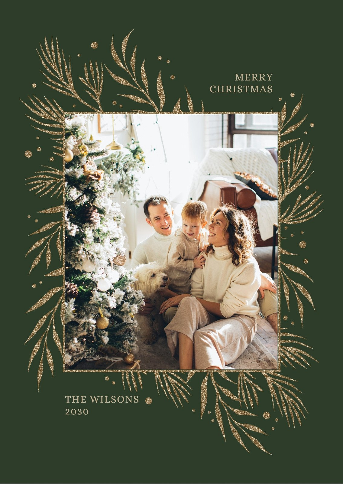 Free Custom Printable Christmas Card Templates | Canva intended for Printable Christmas Card With Photo