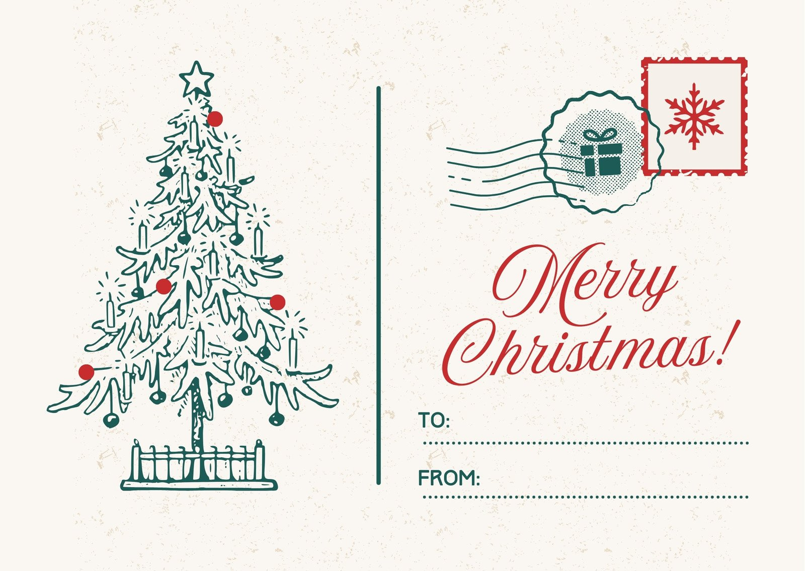 Free Custom Printable Christmas Card Templates | Canva within Printable Christmas Card Cover