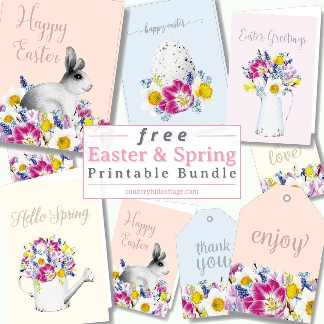 Free Easter Printables {Wall Art, Easter Tags &amp;amp; Easter Cards} inside Free Printable Easter Thank You Cards