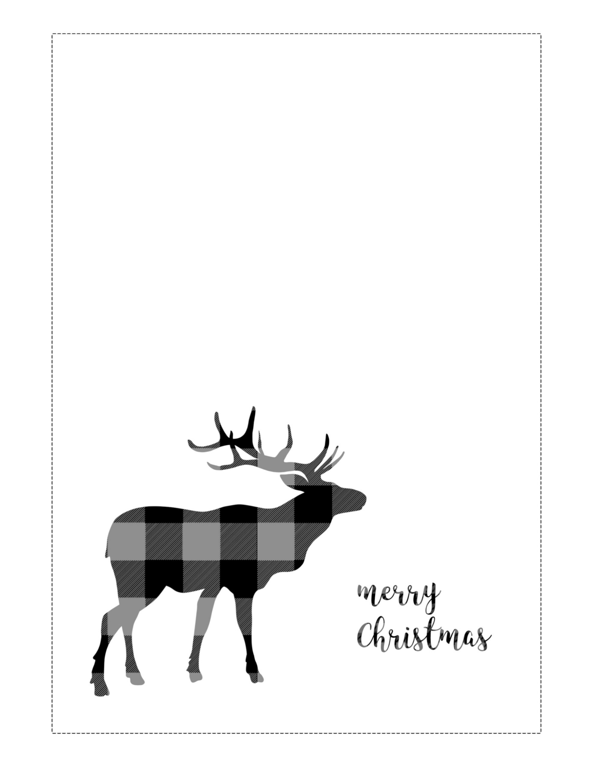 Free Printable Christmas Cards (Basic) - Paper Trail Design pertaining to Free Printable Christmas Card Black And White