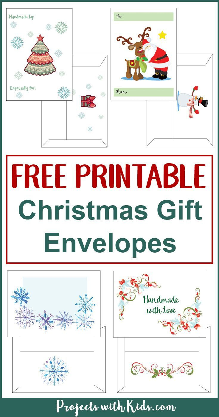 Free Printable Christmas Gift Envelopes within Printable Christmas Card Envelopes