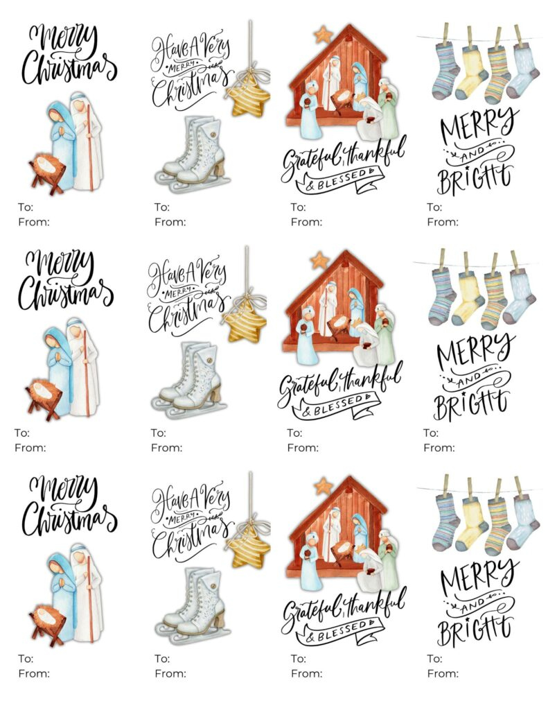 Free Printable Christmas Gift Tags | Healing Home with regard to Free Printable Christian Christmas Gift Tags
