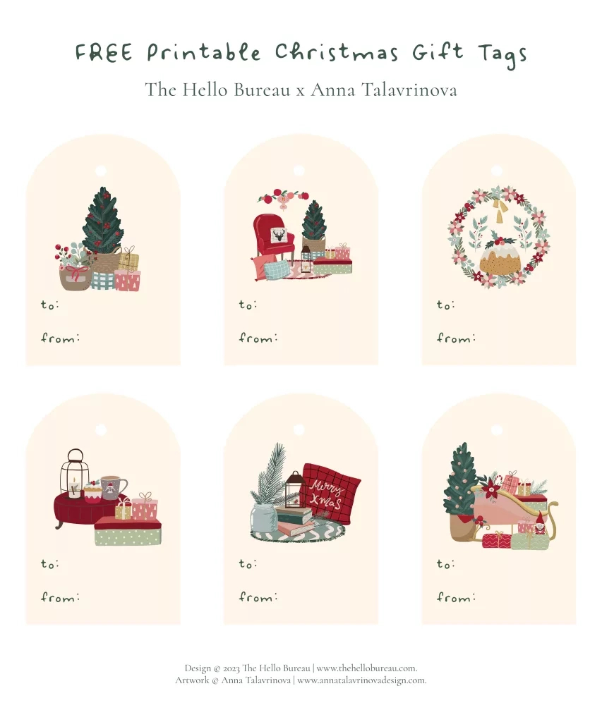 Free Printable Christmas Gift Tags Pdf | Cute And Cosy Design regarding Free Printable Christmas Gift Tags