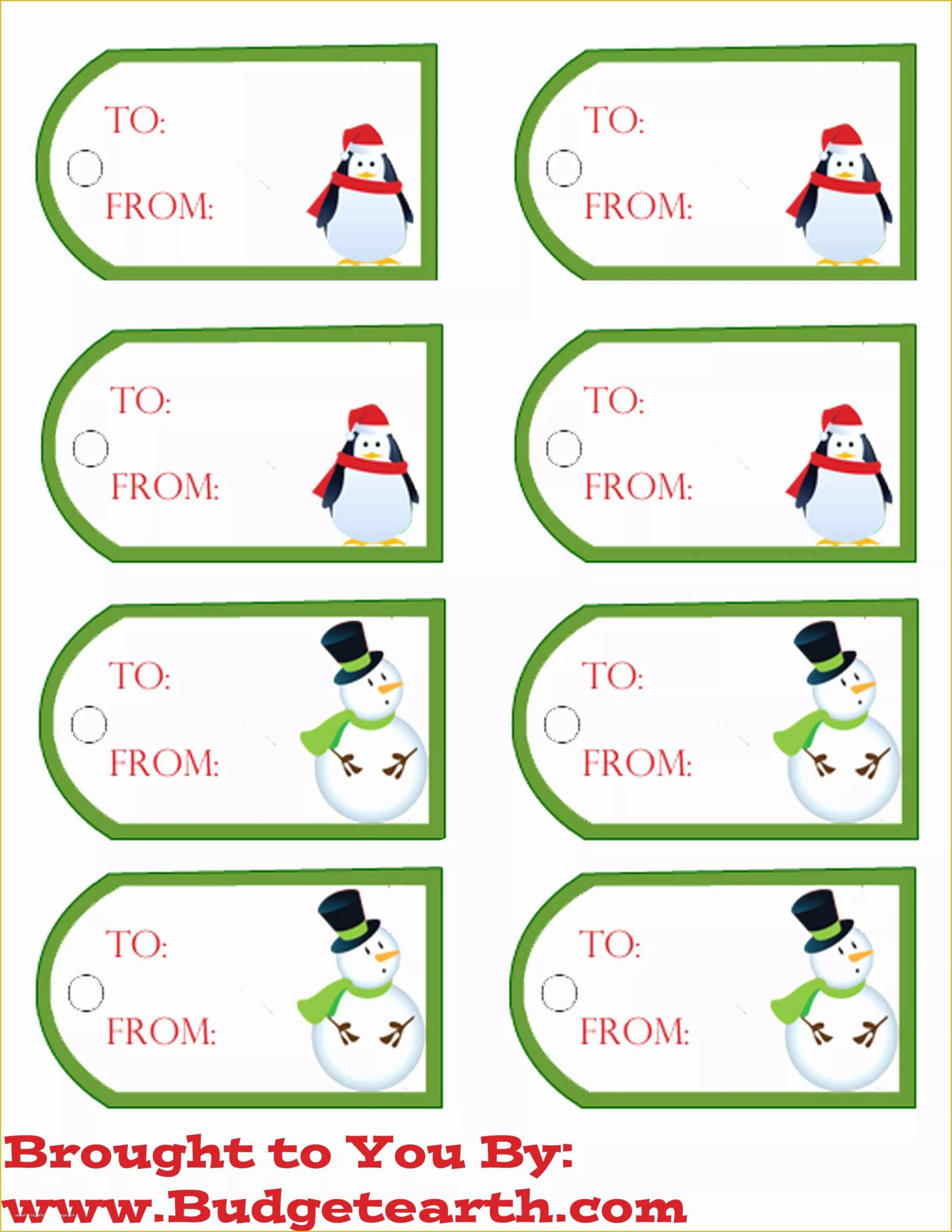 Free Printable Christmas Gift Tags Templates - Printable Party Favors throughout Pdf Printable Christmas Tags
