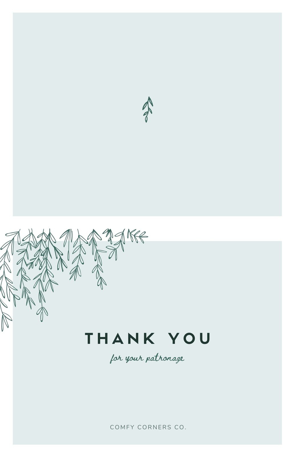 Free Printable, Customizable Folded Note Card Templates | Canva throughout Thank You Cards Printable Free Foldable
