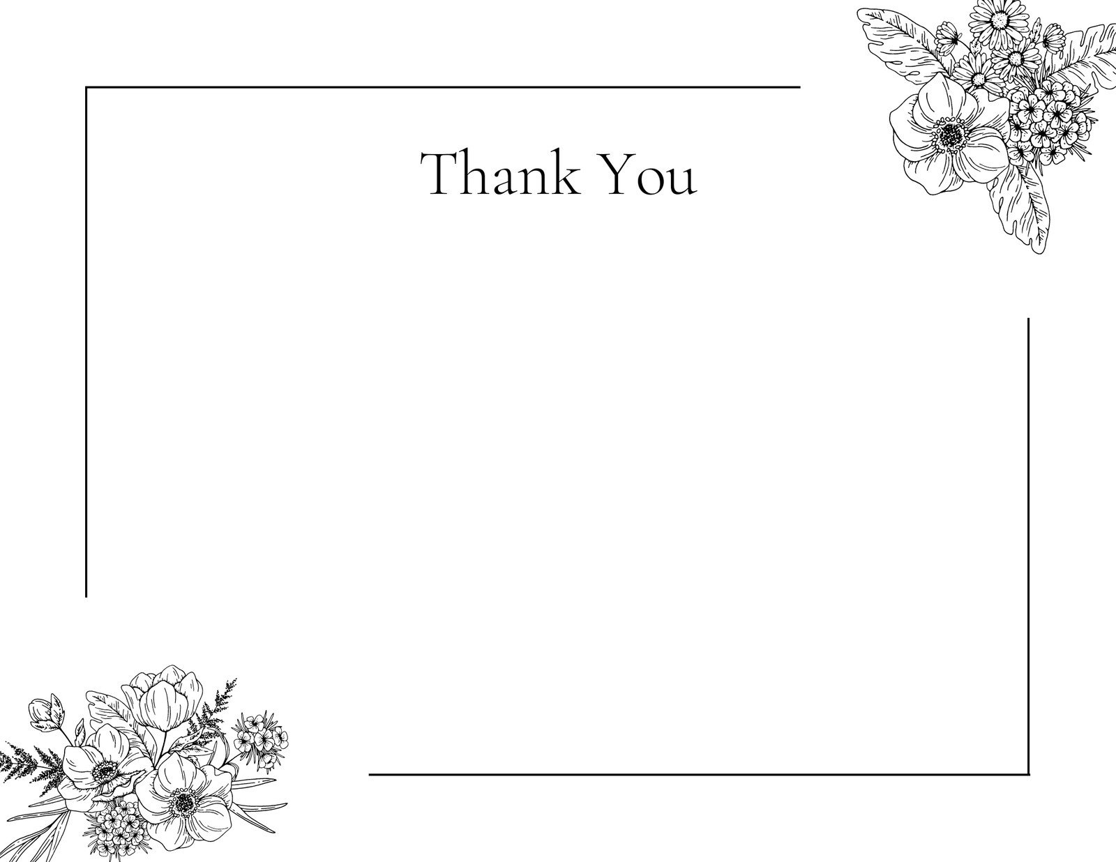 Free Printable Customizable Note Card Templates | Canva pertaining to Blank Thank You Cards Printable