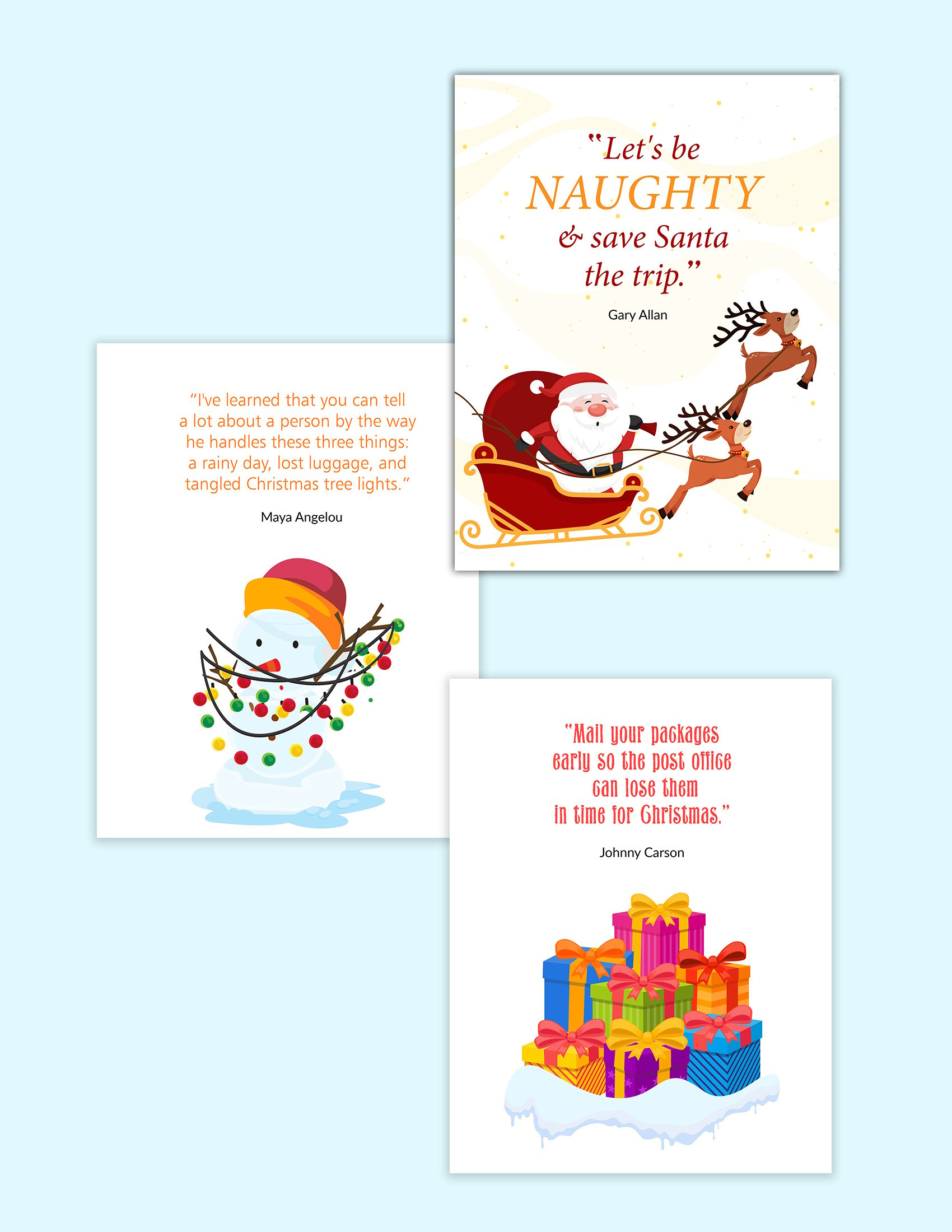 Free Printable Funny Christmas Quotes For Cards in Printable Christmas Card Funny
