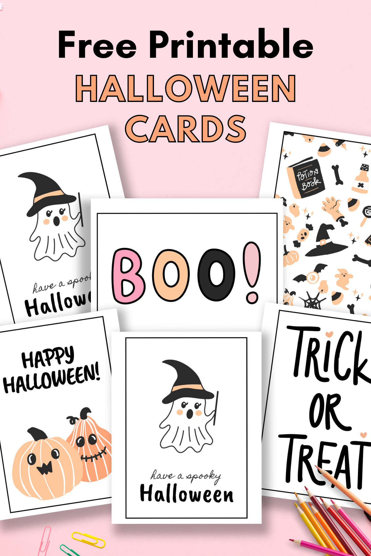 Free Printable Halloween Cards — Gathering Beauty for Halloween Thank You Cards Printable Free