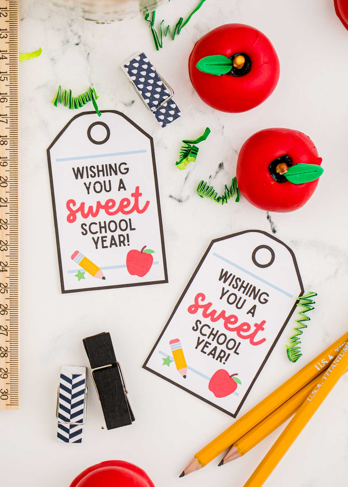Free Printable Sweet Teacher Gift Tags - Play Party Plan intended for Printable Teacher Christmas Tags