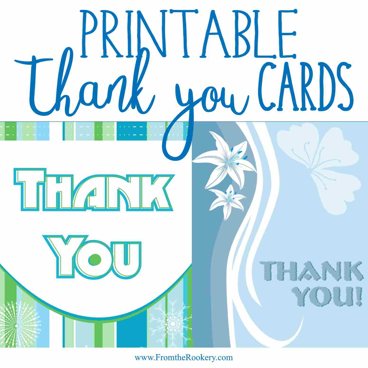 Free Printable Thank You Cards for Thank You Cards Printable Template Free