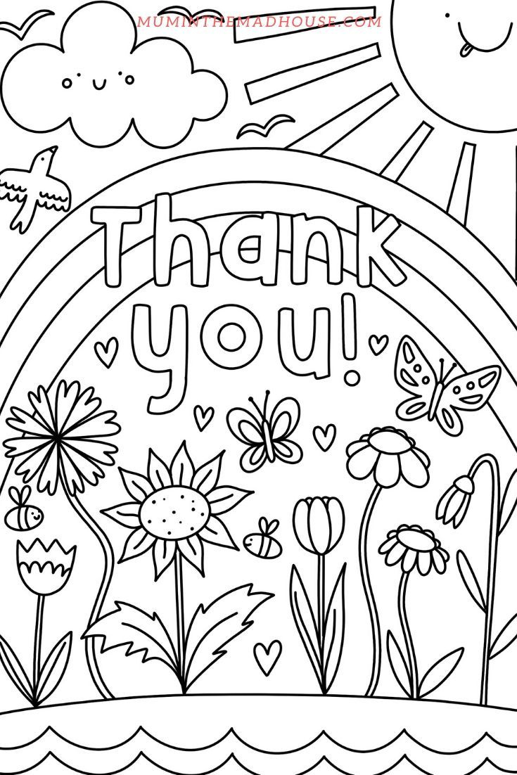 Free Thank You Coloring Pages – Printable And Fun pertaining to Thank You Cards Printable Coloring Free