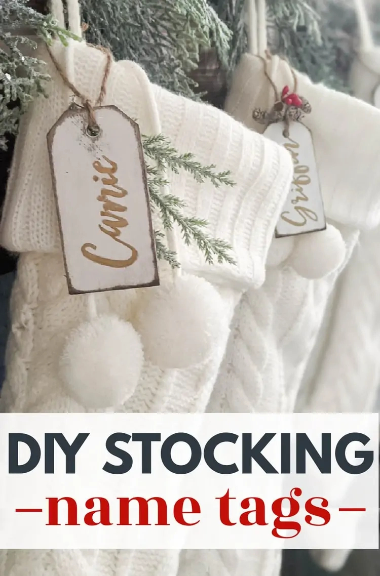How To Make Beautiful Diy Stocking Name Tags within Christmas Stocking Tags Printable