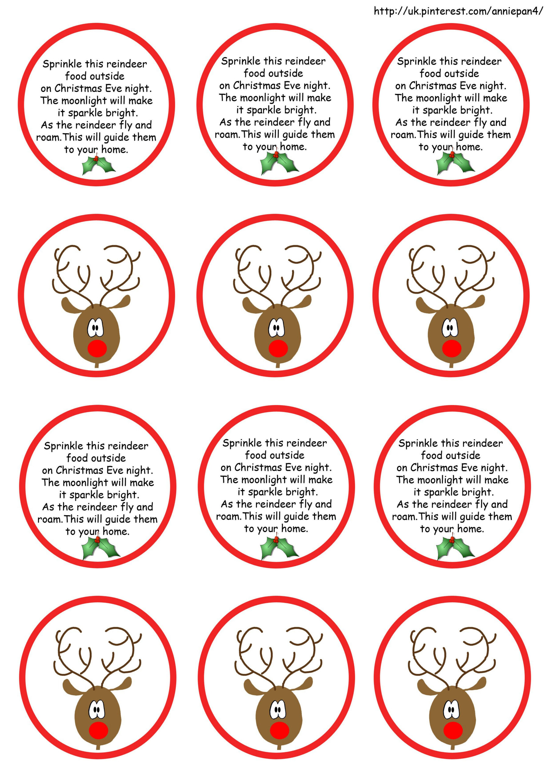Ive Made Some Labels For Our Christmas Fayre And Thought Id Share in Pinterest Reindeer Food Printable