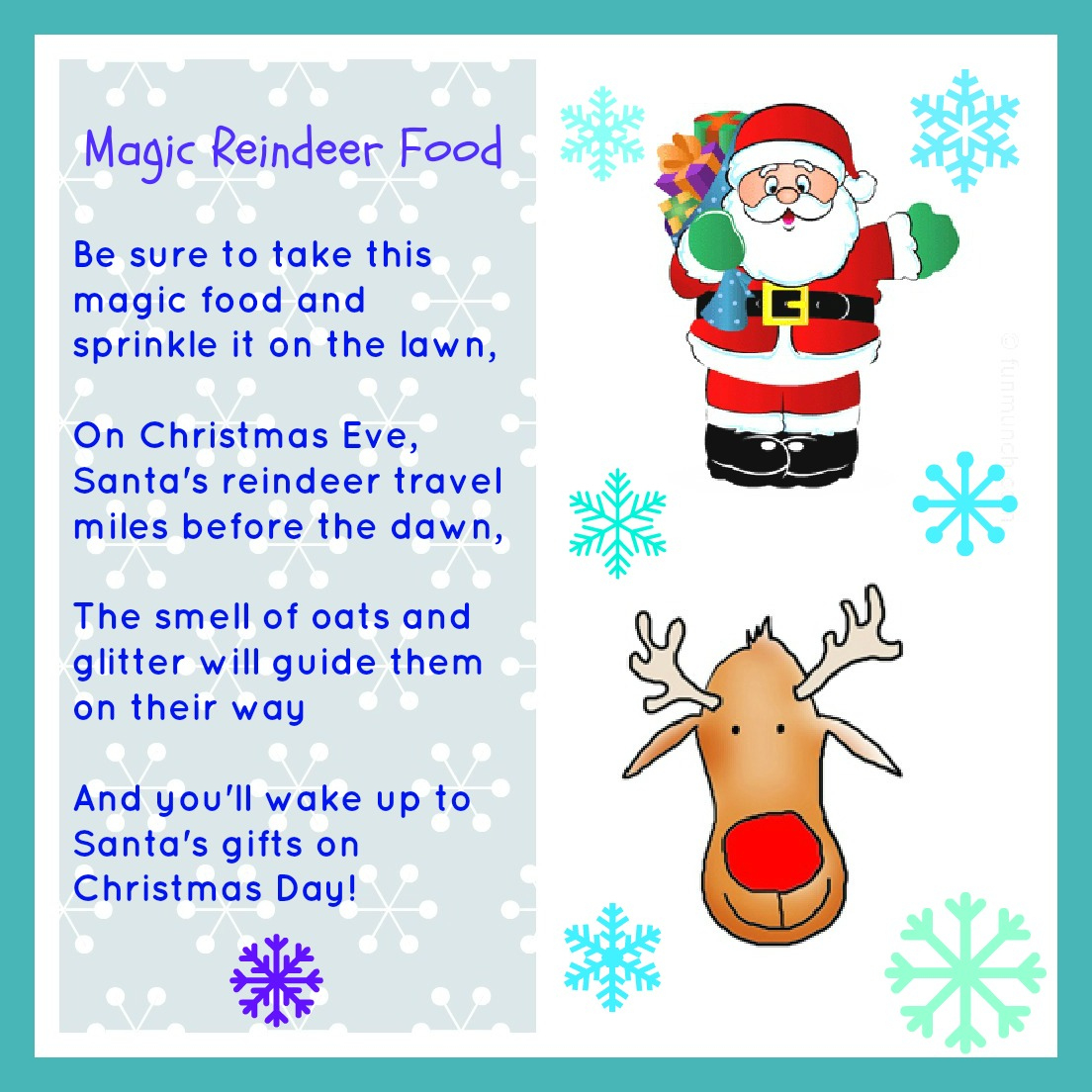 Magic Reindeer Food Free Printable inside Magic Reindeer Food Printable Free Download
