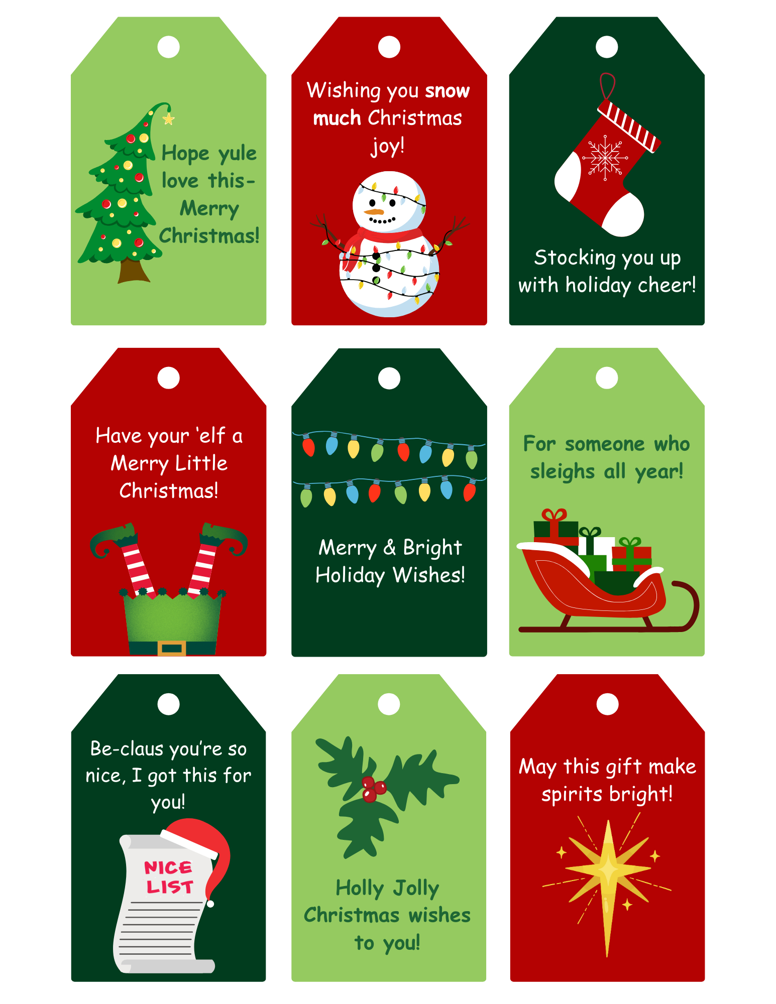 Printable Christmas Gift Tags | Signup for Printable Christmas Tags Free