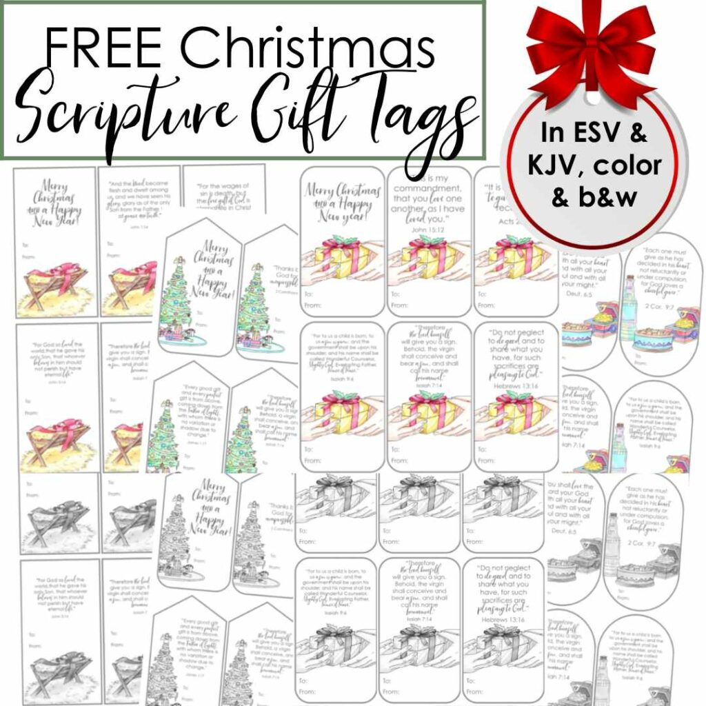 Printable Christmas Gift Tags With Scripture intended for Free Printable Christian Christmas Gift Tags
