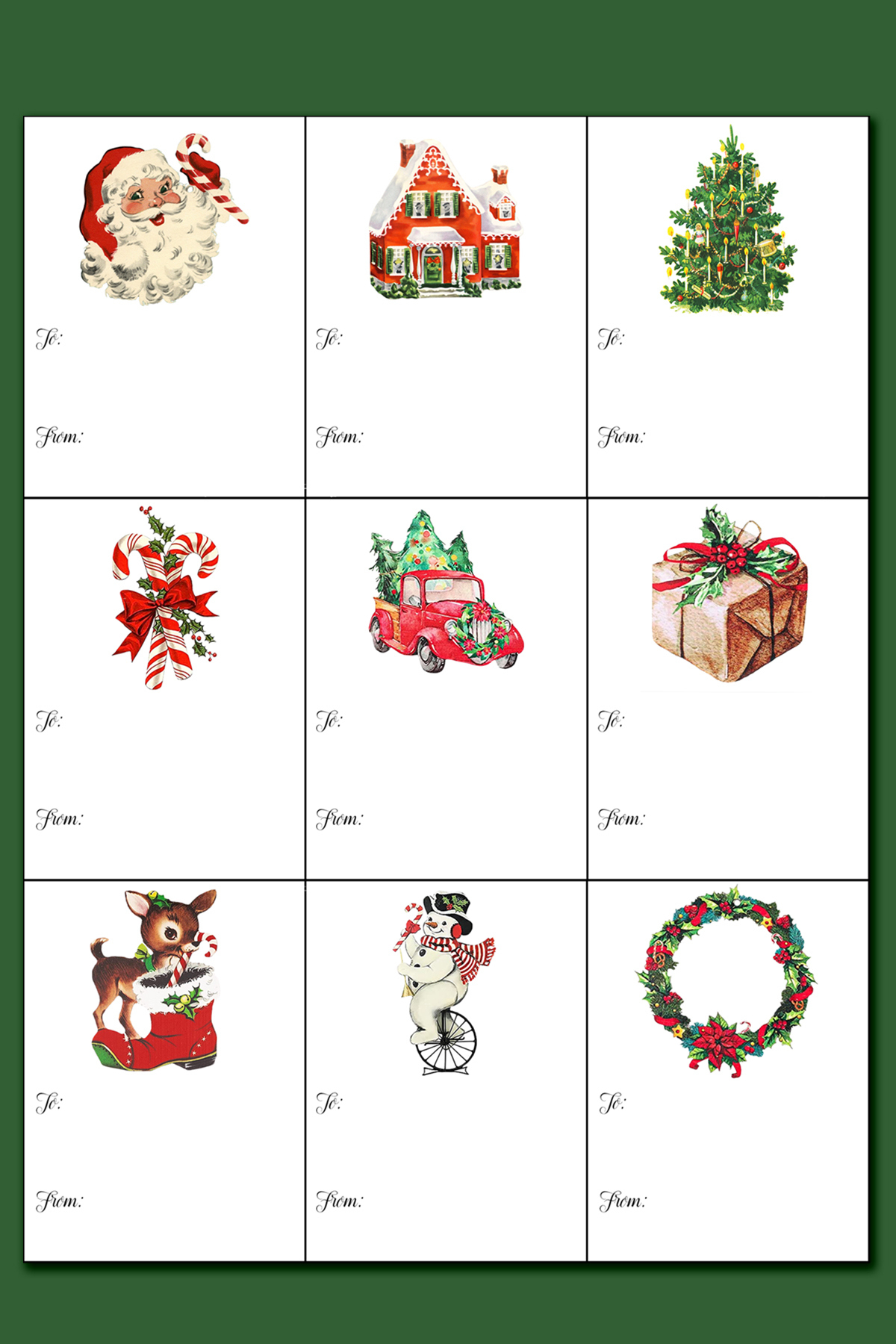 Printable Christmas Labels For Gifts throughout Printable Christmas Tags Stickers