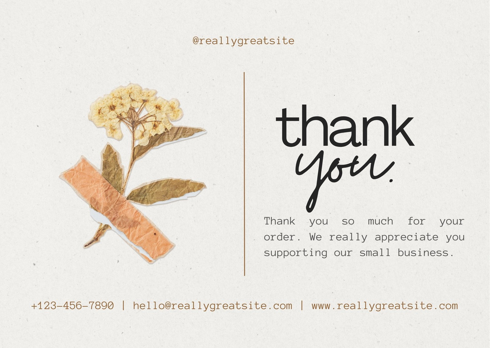 Printable, Customizable Thank You Card Templates | Canva with regard to Thank You Note Cards Free Printable Small