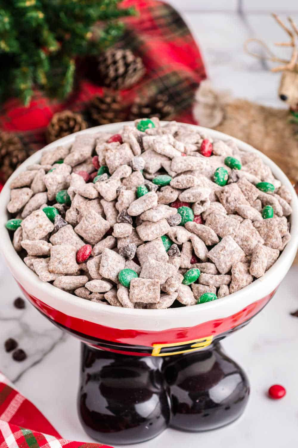 Reindeer Chow with Reindeer Food Recipe