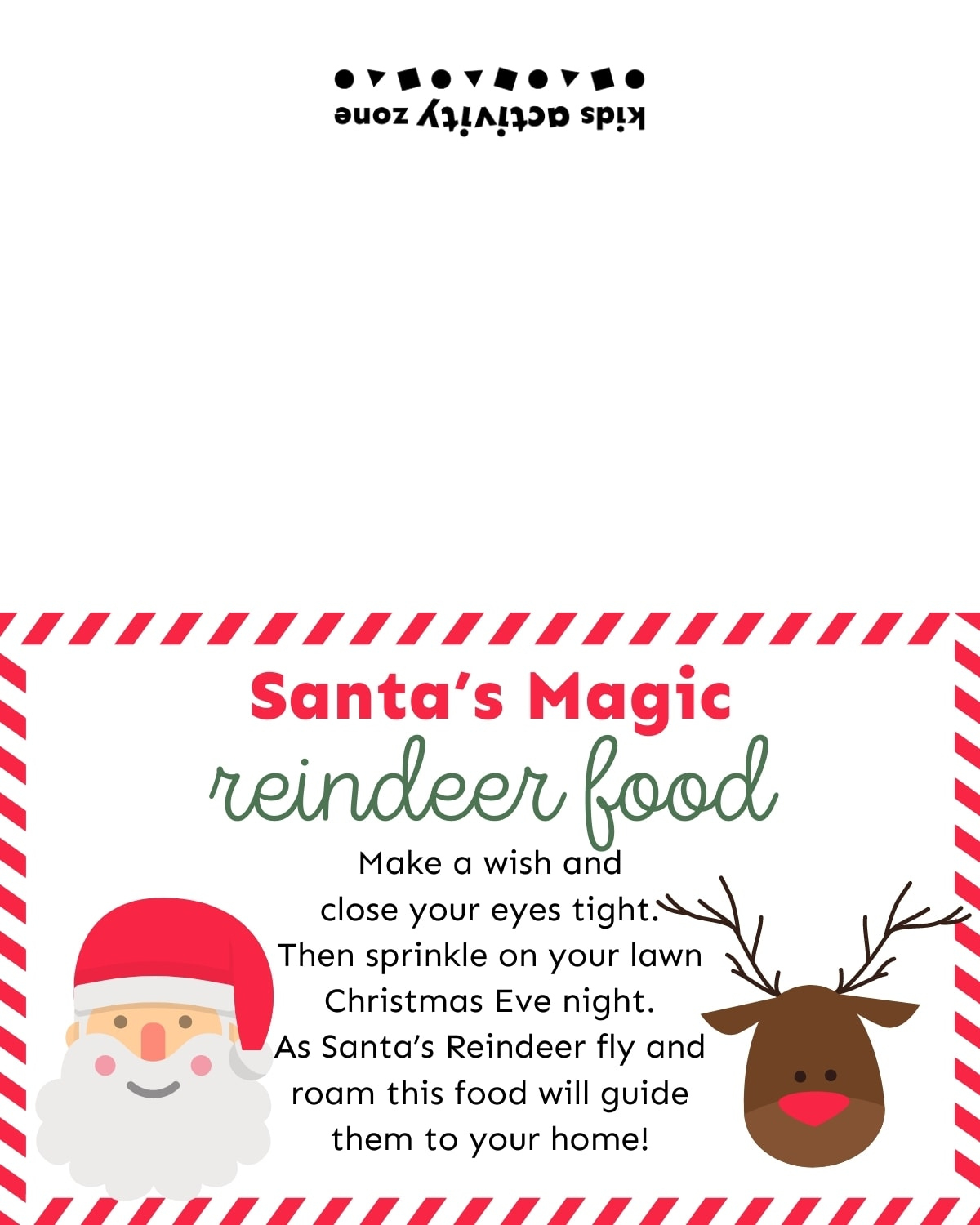 Reindeer Food - Kids Activity Zone inside How to Make Reindeer Food Printable