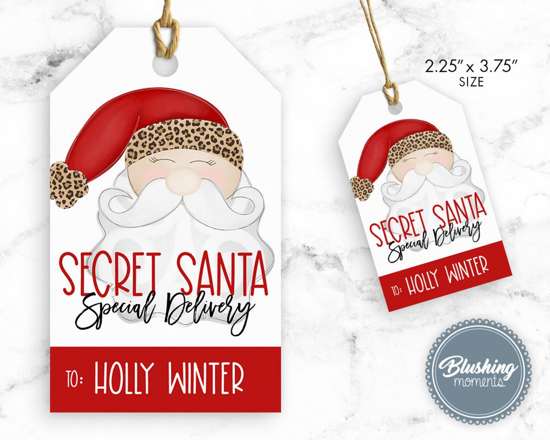 Secret Santa Tags-Printable Christmas Secret Santa Claus Special with Printable Christmas Tags For Secret Santa