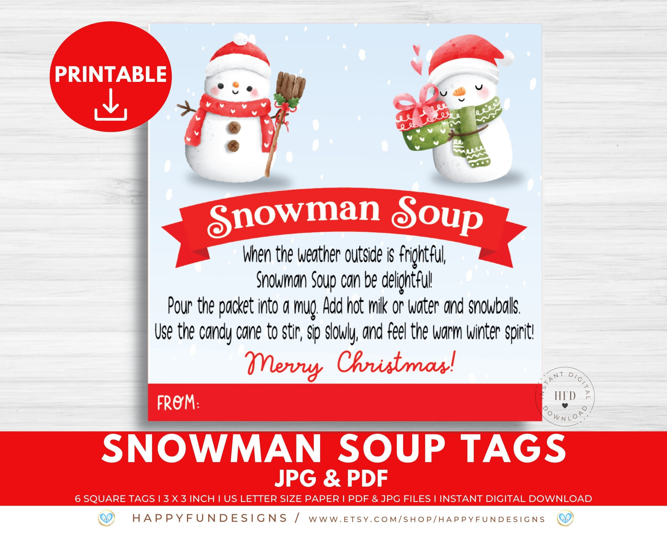 Snowman Soup Tag Printable, Snowman Soup Topper, Treat Bag Topper with regard to Snowman Soup Printable Tags
