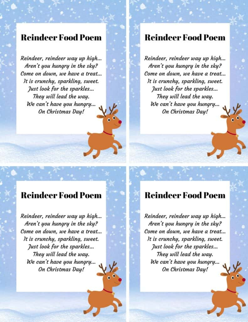 Sparkling Magical Reindeer Food Recipe: Rudolph'S Secret intended for Printable Reindeer Food Recipes