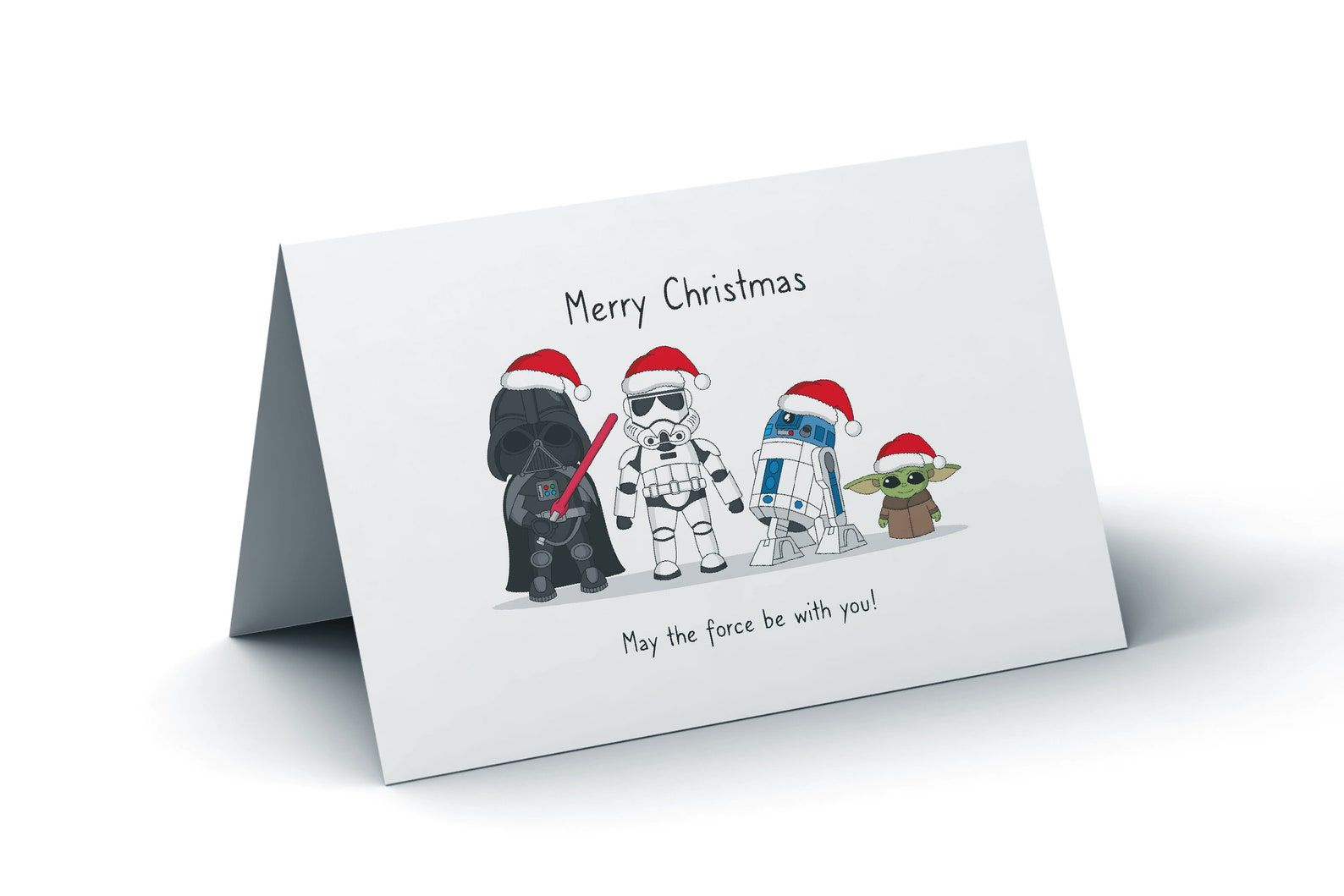 Star Wars Christmas Cards - Shop On Pinterest throughout Star Wars Printable Christmas Card